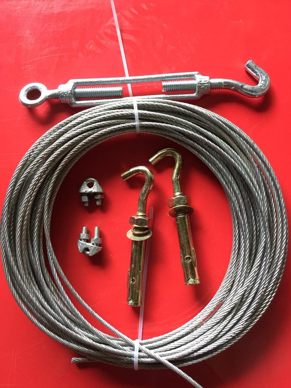 Ứng dụng của cáp thép bọc nhựa phi 12